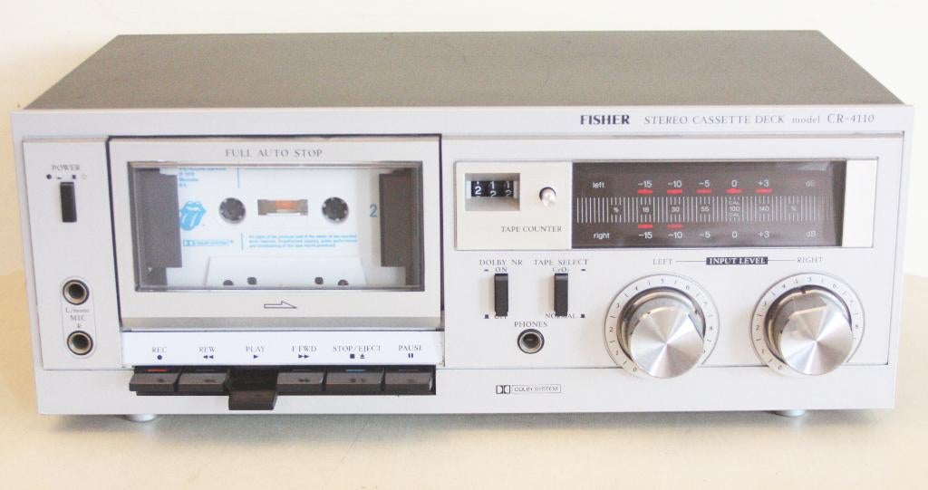 Fisher CR-4110 Stereo Cassette Deck / 1979 - 1981 / Japan, Audio, Tv en Foto, Ophalen of Verzenden, Enkel, Tape counter