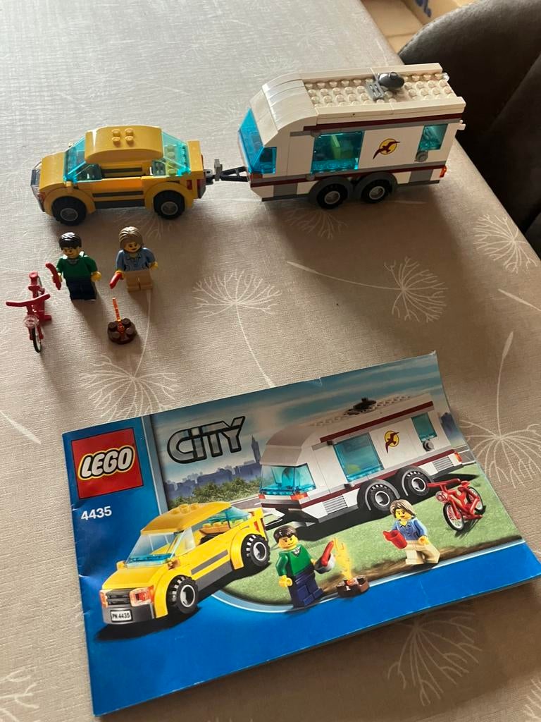 Lego city 4435 auto met caravan, Ophalen, Gebruikt, Lego, City