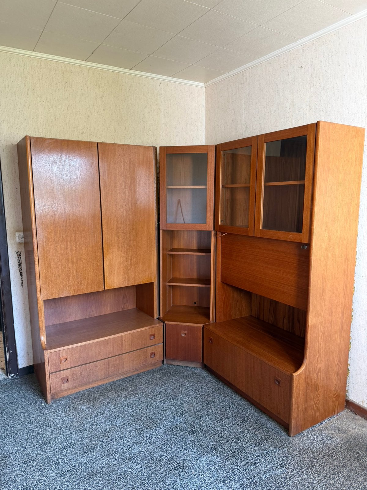 Meuble de bureau annees 70, Ophalen, Gebruikt