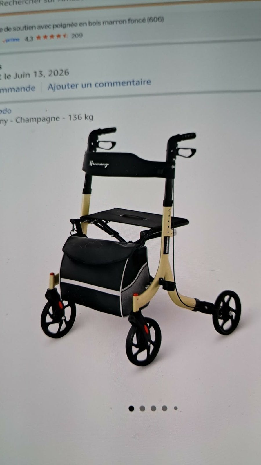 Rollator, Enlèvement, Poids léger, Neuf