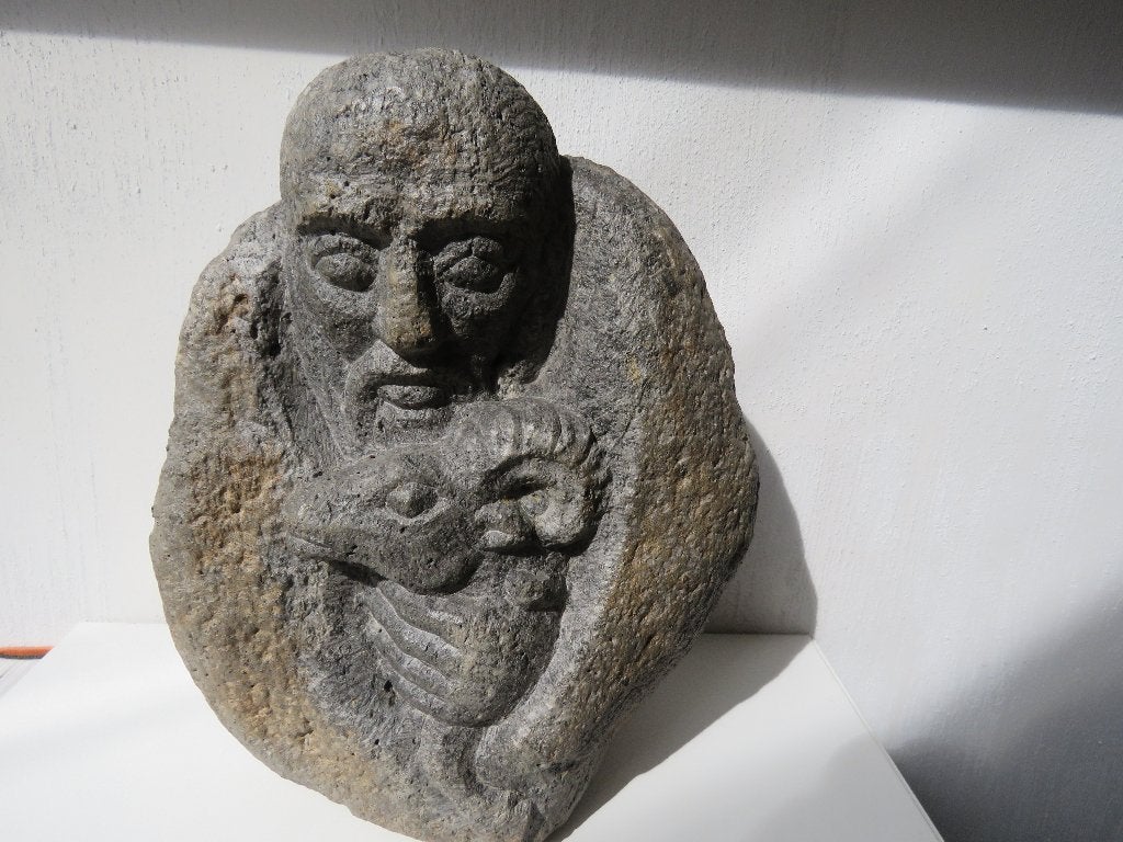 Brutalist sculptuur rots La Protection Robert Béray, Ophalen of Verzenden