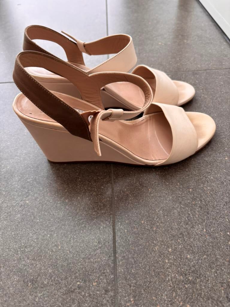 Sandaal Fratelli Rossetti- maat 38,5, Ophalen of Verzenden, Gedragen, Beige, Sandalen of Muiltjes