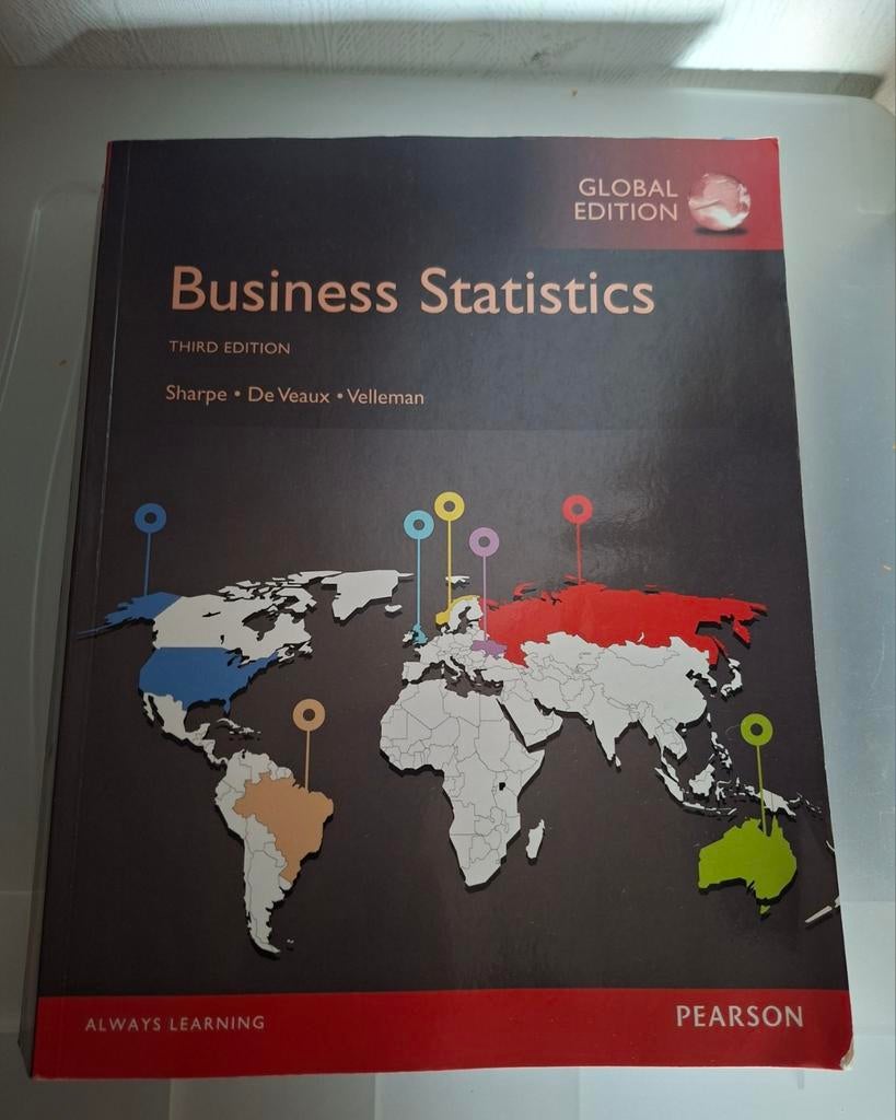 Wereldwijde editie van Business Statistics, Boeken, Ophalen of Verzenden, Zo goed als nieuw, Economie en Marketing