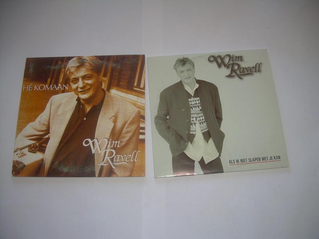 2 CD SINGLES - WIM RAVELL, CD & DVD, CD Singles, 2 à 5 singles, Enlèvement ou Envoi, Comme neuf, En néerlandais