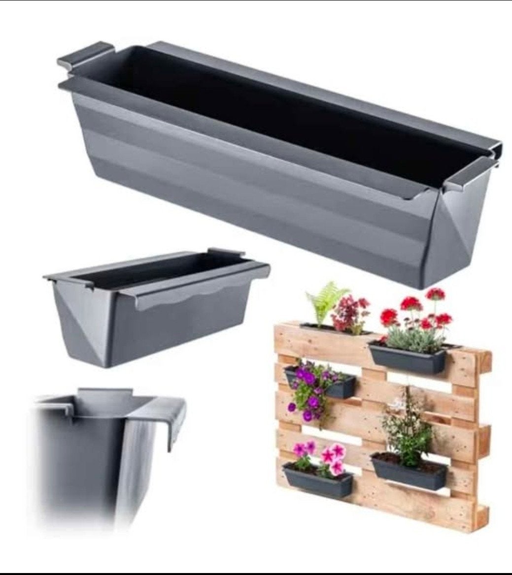 Jardinières grises pour palettes, Enlèvement, Neuf