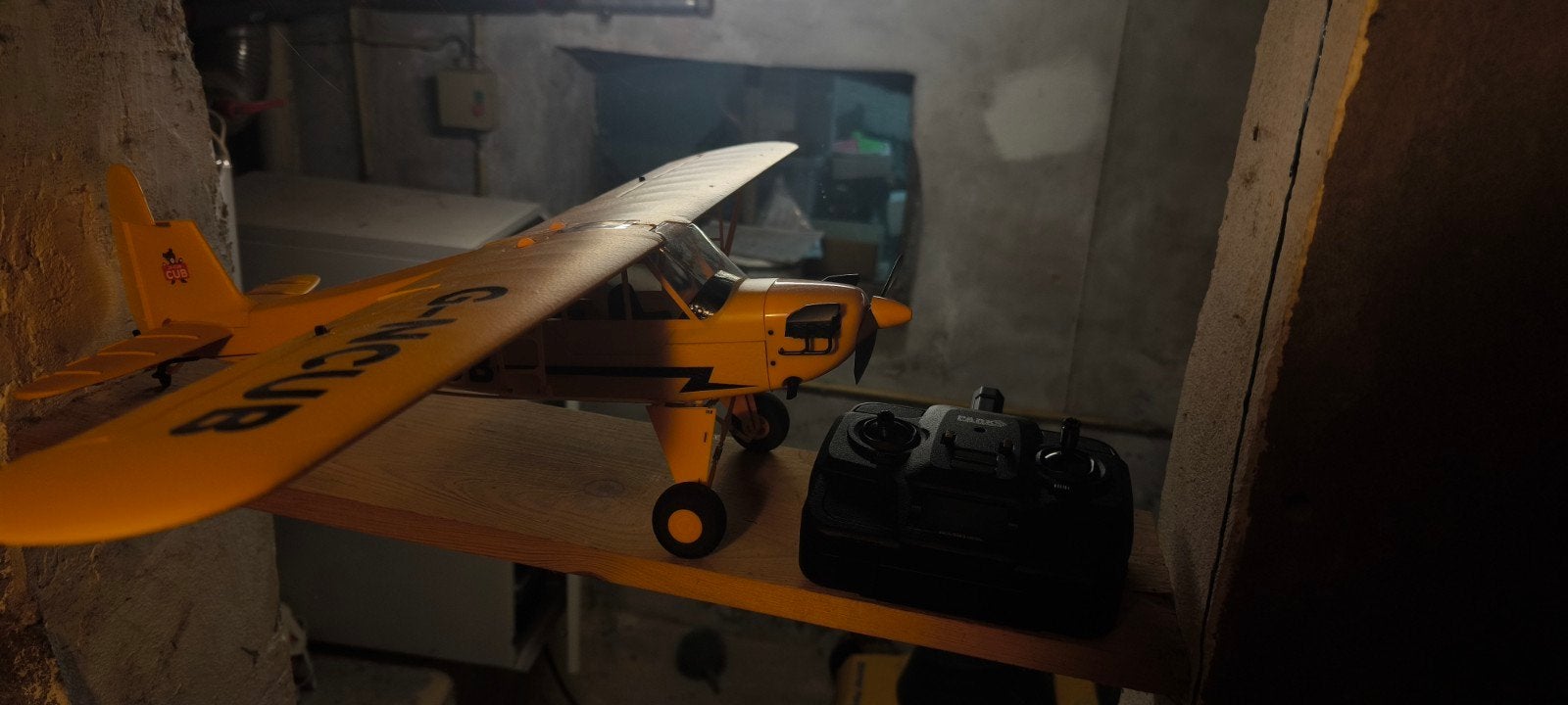 Wltoys PiperCub rc electric vliegtuig, Hobby & Loisirs créatifs, Enlèvement ou Envoi, Utilisé, 1:72 à 1:144, Avion
