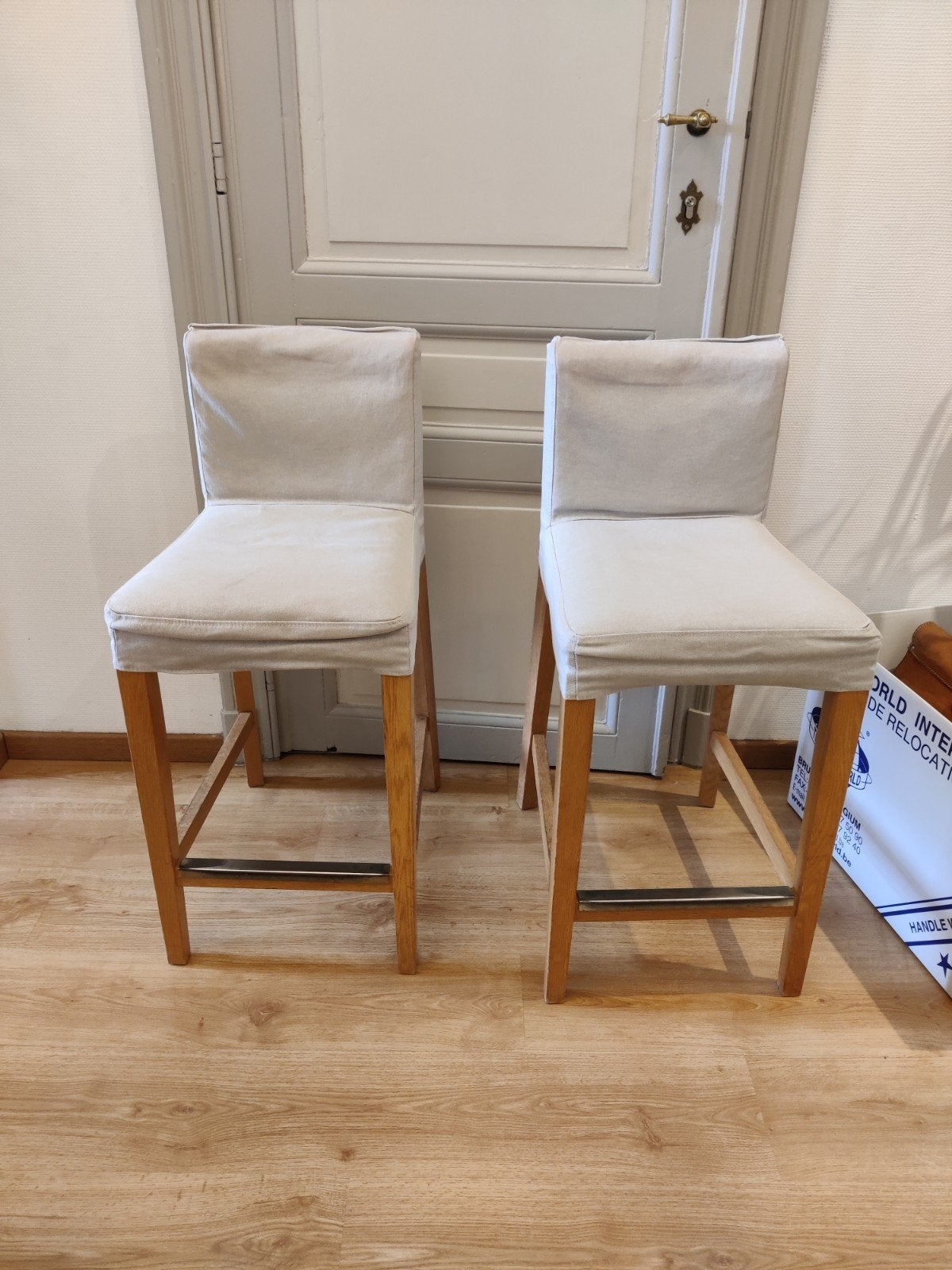 barstoelen, Huis en Inrichting, Barkrukken, Ophalen, Gebruikt, Met voetsteun, 60 tot 90 cm