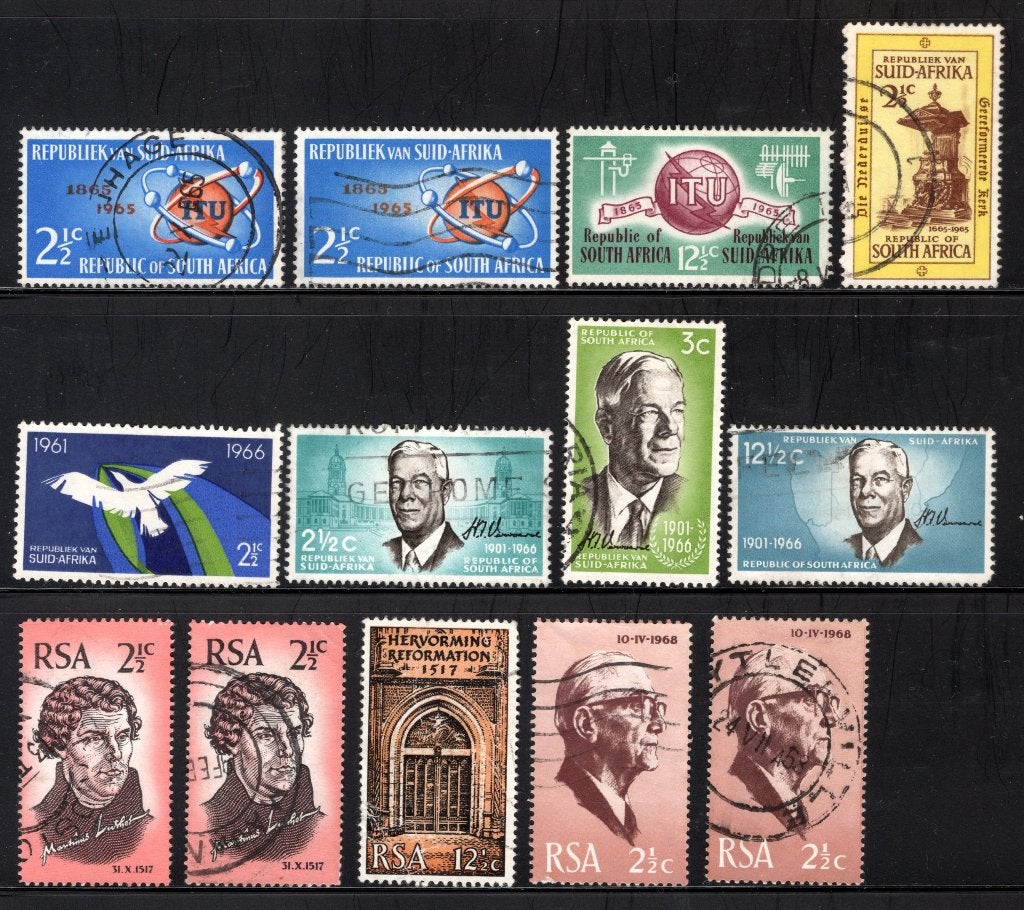 AFRIQUE DU SUD Année 1965-1967 timbrée, Envoi, Afrique du Sud, Affranchi