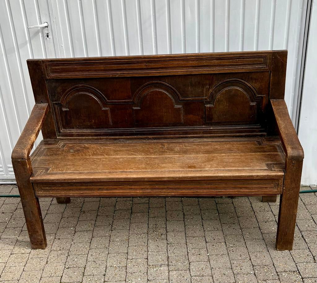 Banc en bois vintage, Enlèvement, Utilisé, Bois