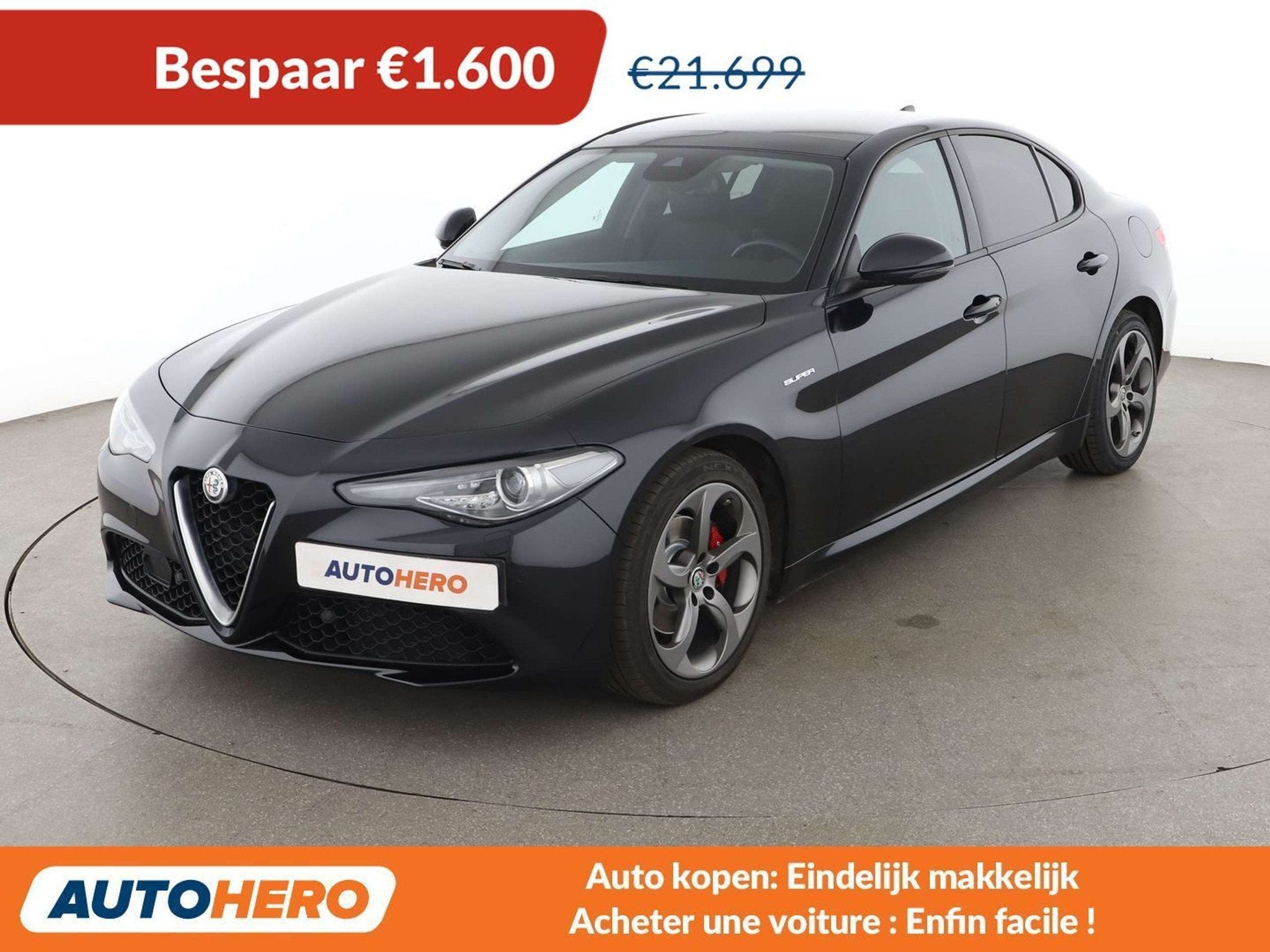 Alfa Romeo Giulia 2.2 JTDM Super (bj 2021, automaat), Automaat, 4 deurs, Achterwielaandrijving, https://public.car-pass.be/vhr/9249a5d6-1305-4851-a563-f1a30fd59a38