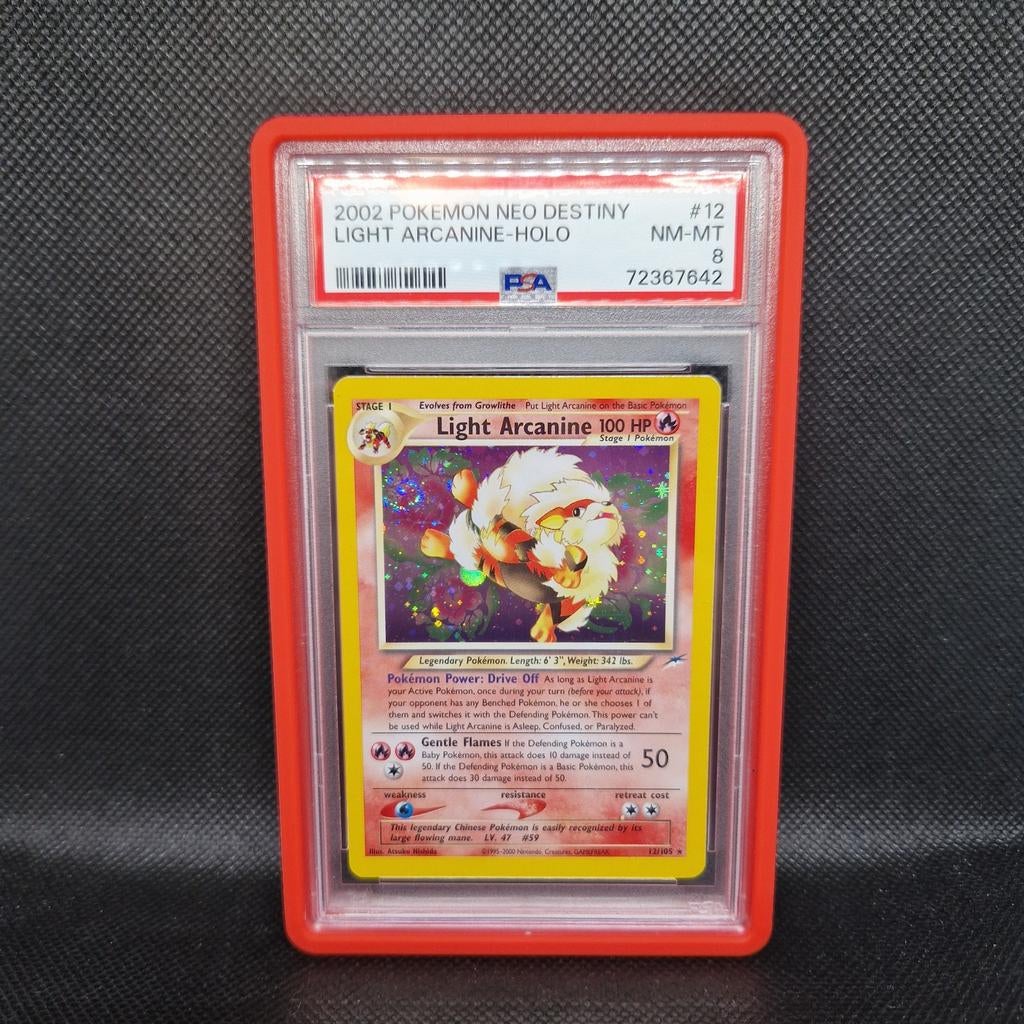 Lumière Arcanine Holo Neo Destiny PSA 8, Enlèvement ou Envoi