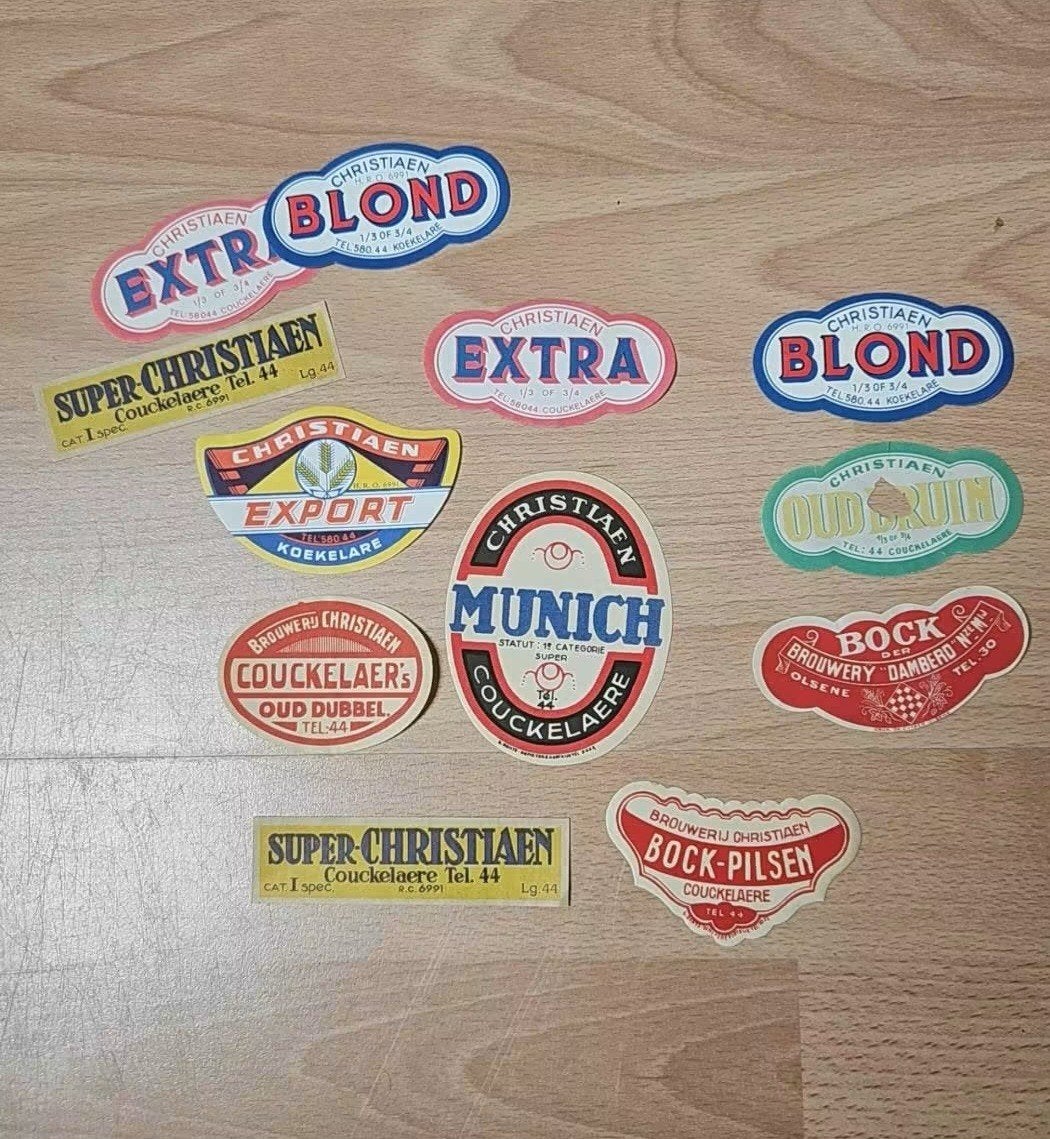 reeksjes oude bieretiketten, couckelaere,Diest,Kampenhout, Ophalen of Verzenden