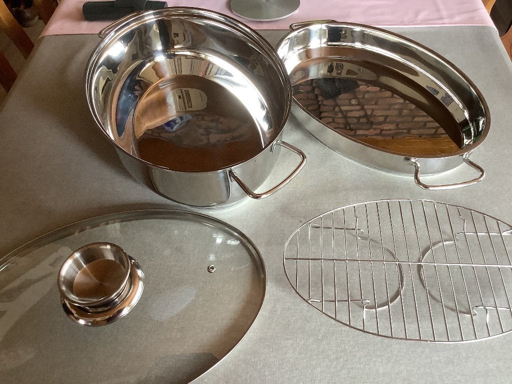 Grote ovale kookpot, Huis en Inrichting, Ophalen, Inox, Nieuw, Kookpan