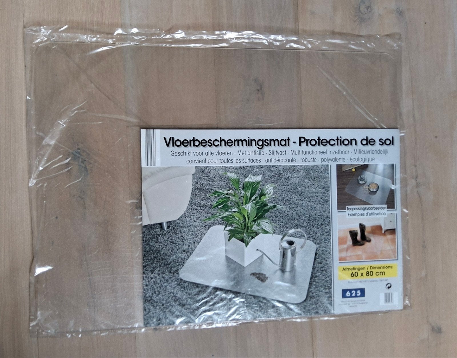 Nieuwe vloerbeschermingsmat 60  80 cm – transparant, Ophalen, Antislip