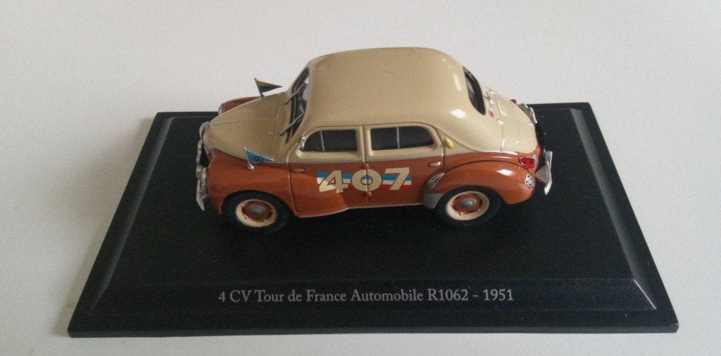 Renault 4CV Tour de France Auto 1951 Eligor 1/43 - R1062, Enlèvement ou Envoi, Utilisé, Voiture, Autres marques