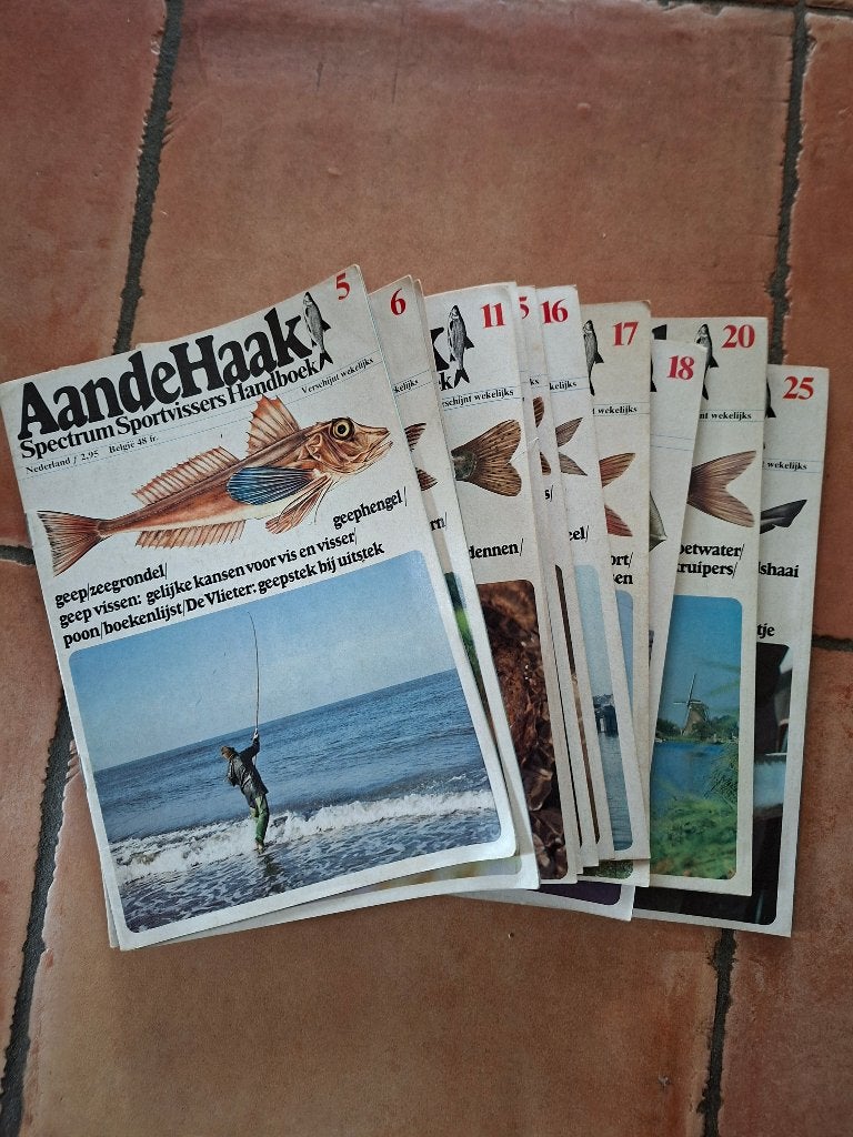 Bibliotheek hengelboeken, Sports nautiques & Bateaux, Enlèvement, Utilisé, Livre ou Revue