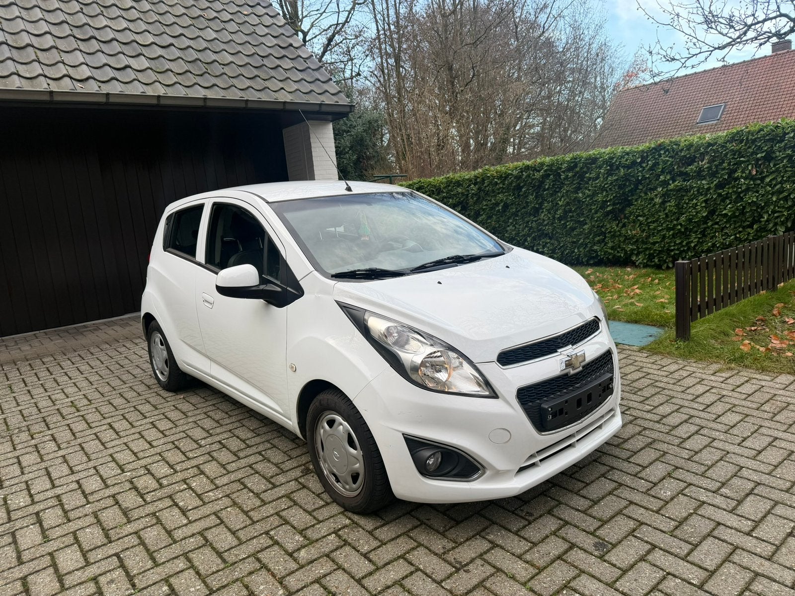 Chervolet T-Spark 88.000km 2013 Airco * 1J Garantie *, Voorwielaandrijving, Stof, Zwart, Wit