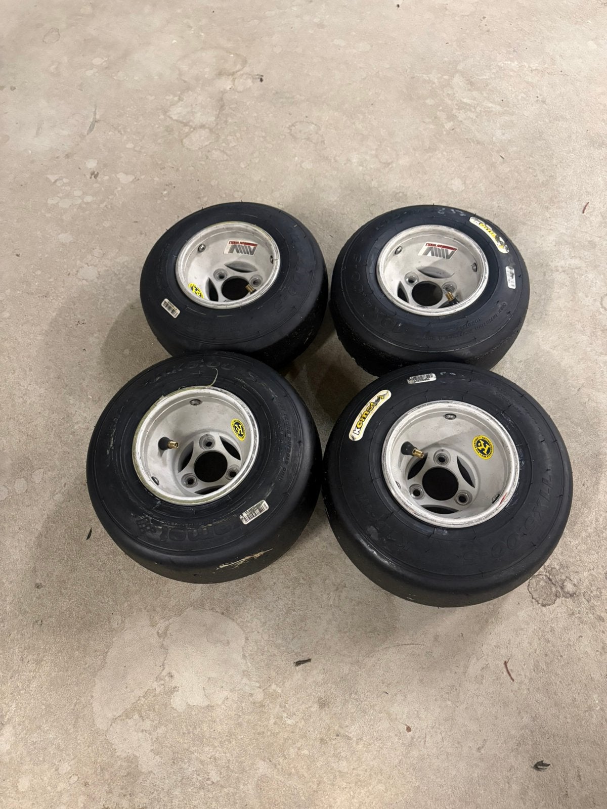 Set Jantes karting AMV Oxytech mini, Enlèvement, Comme neuf
