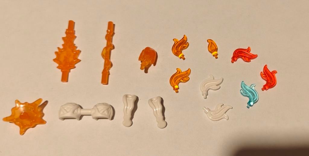 diverse LEGO-elementen, vlammen en web Spiderman, Ophalen of Verzenden