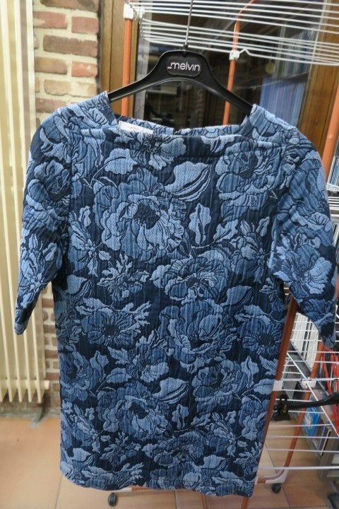 Kleedje blauw bloemenprint MNG suit mt 5, Maat 38/40 (M), Blauw, Ophalen of Verzenden, Zo goed als nieuw