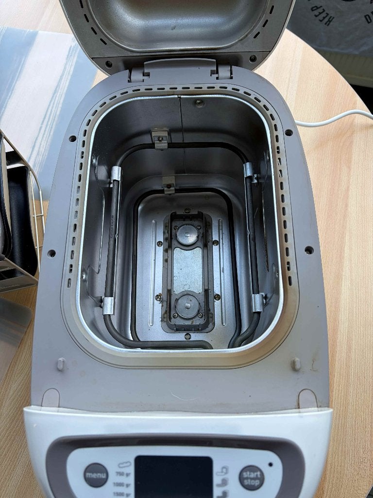 Broodbakmachine Moulinex, Elektronische apparatuur, Gebruikt, 1200 tot 1600 gram deeg, Kijkvenster, Ophalen