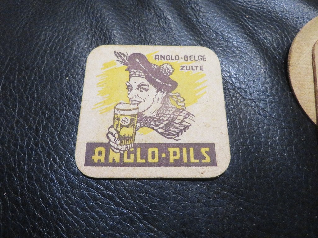 bierviltje Anglo Belge Zulte Anglo - Pils, Verzamelen, Ophalen of Verzenden, Zo goed als nieuw, Viltje(s), Overige merken