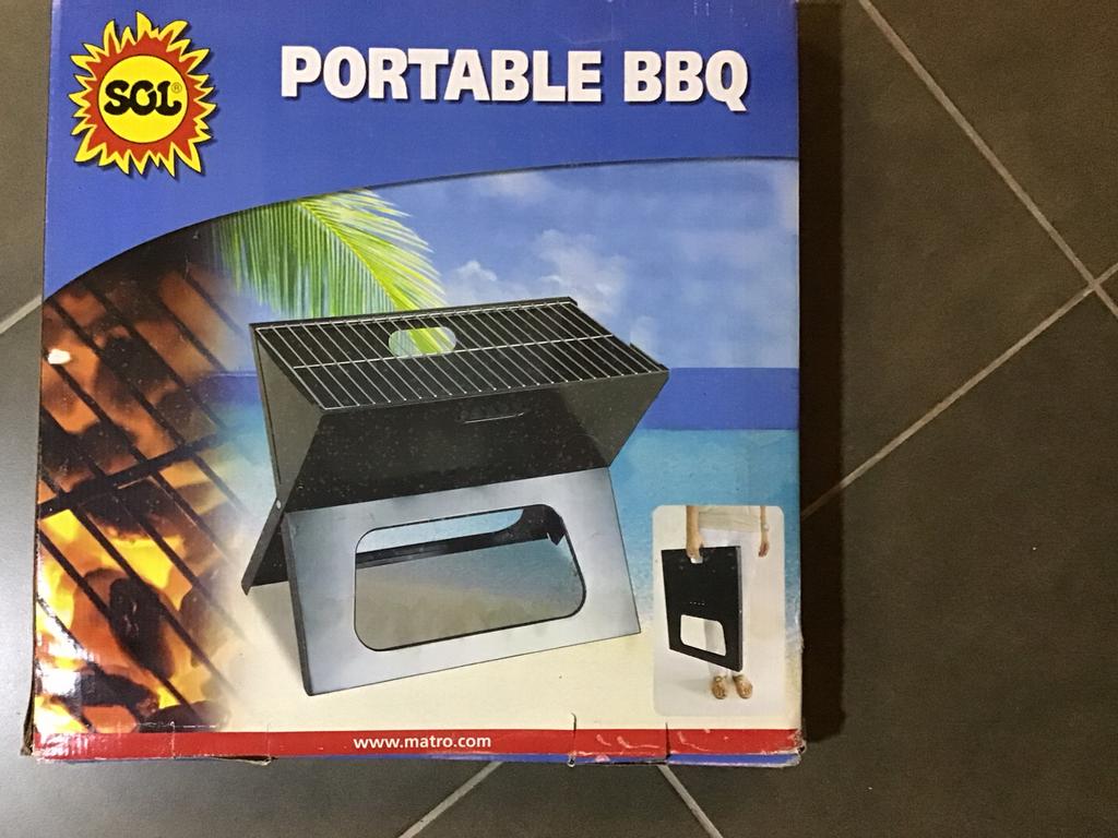 Draagbare bbq, Tuin en Terras, Ophalen, Nieuw