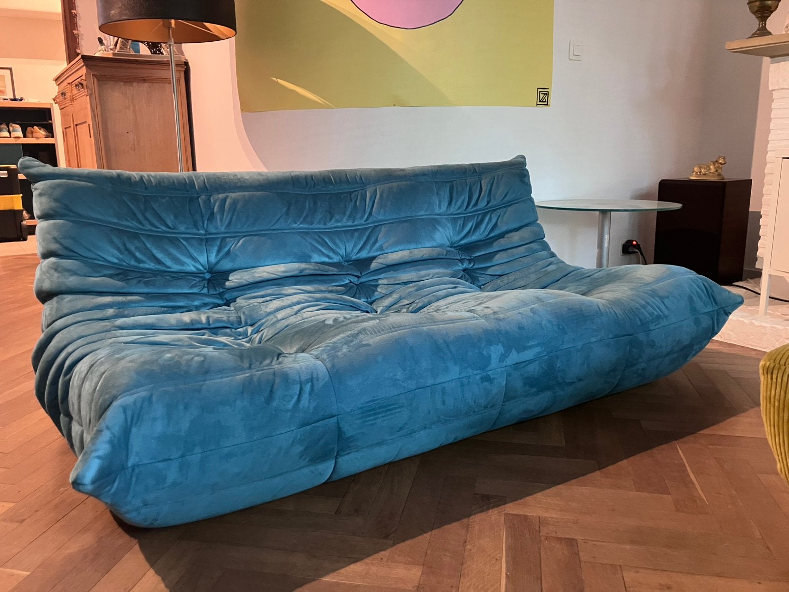 Togo Ligne Roset 3-zit, Huis en Inrichting, Zetels | Zetels, Ophalen, Overige materialen, Gebruikt, 150 tot 200 cm