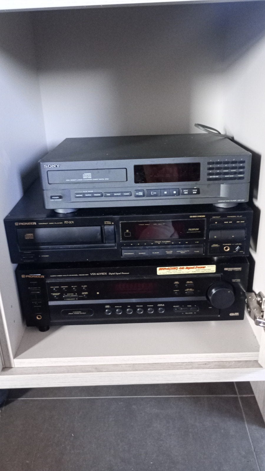 cd speler Sony en cd speler merk pionier en radio versterker, Audio, Tv en Foto, Stereoketens, Ophalen, Pioneer