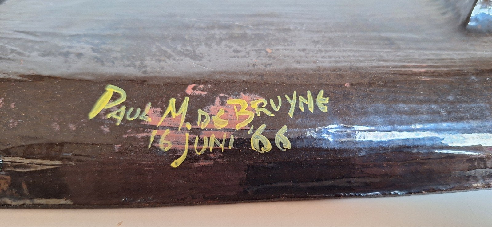 Paul De Bruyne schaal keramiek 1966, Antiquités & Art, Enlèvement