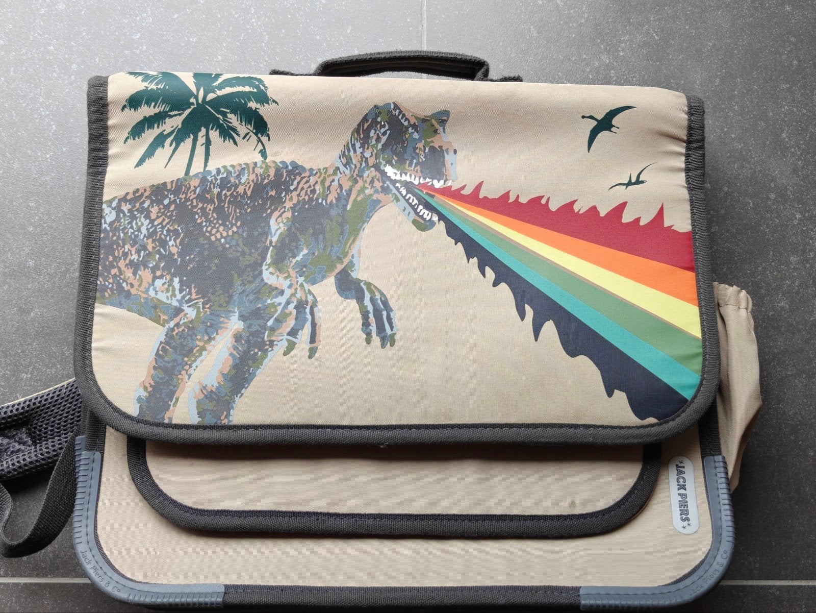 boekentas Jack Piers dino, Bijoux, Sacs & Beauté, Sacs | Sacs à dos, Enlèvement, Utilisé, Autres marques