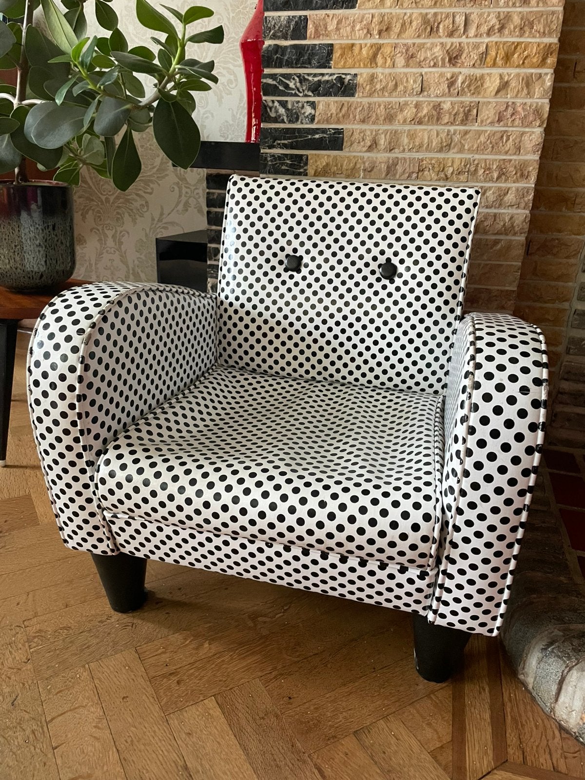 Chaise rétro pour enfants, Maison & Meubles, Moins de 75 cm, Synthétique, Enlèvement, Utilisé
