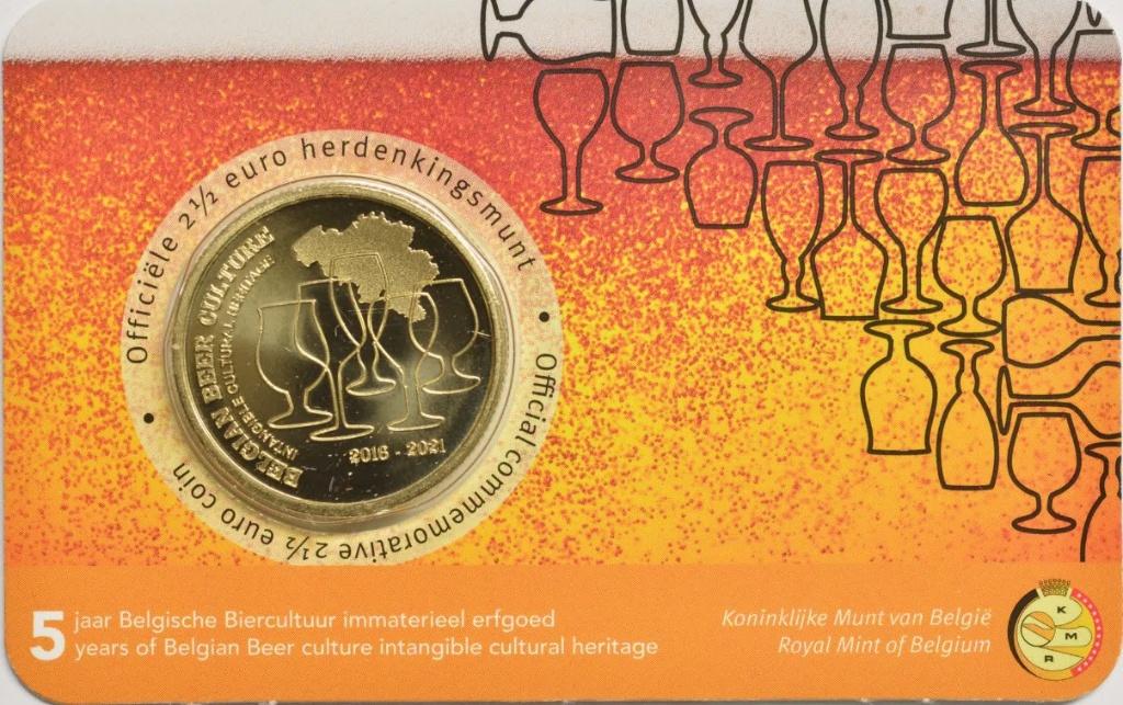 CC 2,5 euro België 2021 Biercultuur Vlaams, Ophalen of Verzenden, België, 5 euro