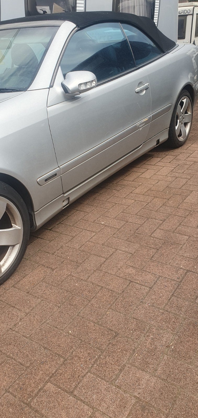 mercedes  clk cabrio, Auto's, Mercedes-Benz, Achterwielaandrijving, Zwart, 4 cilinders, Cabriolet