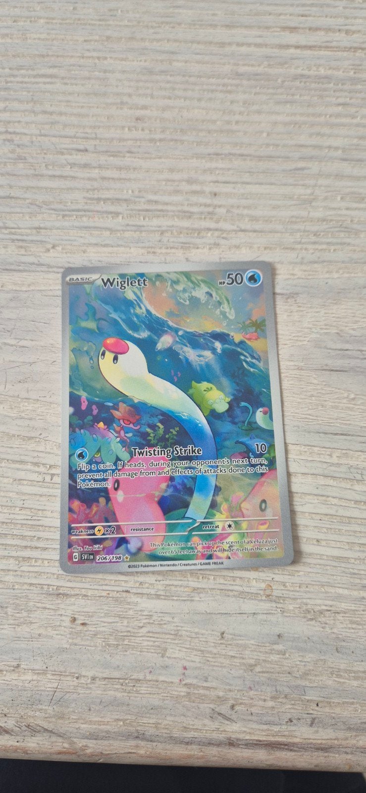 pokemonkaart wiglett, Enlèvement