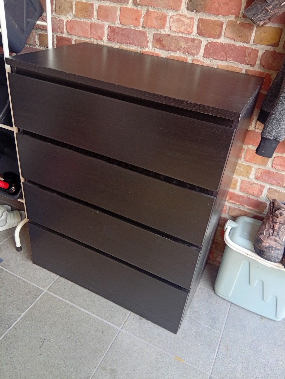 Ladekast zwart Ikea 100x80x48, Ophalen, Gebruikt, 100 tot 150 cm, 50 tot 100 cm