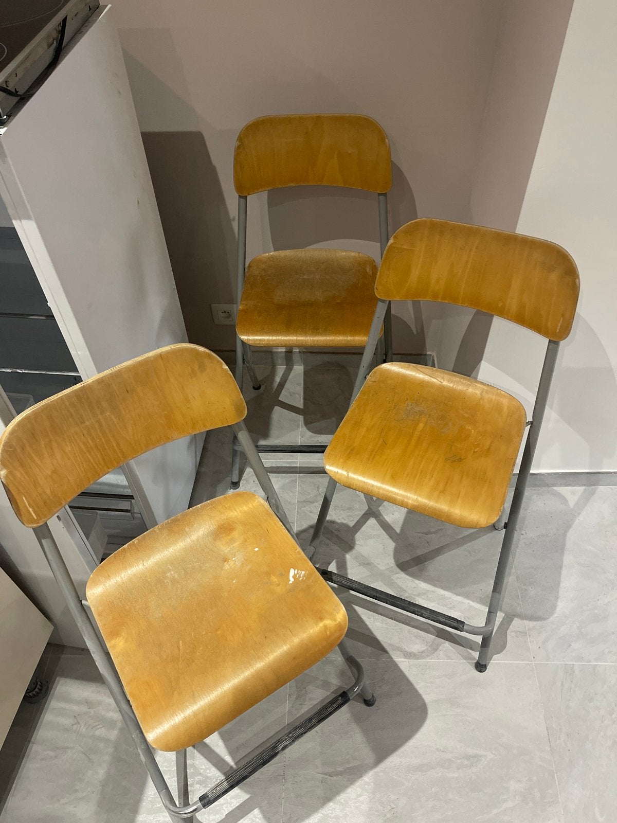 5 chaises ikea, Avec repose-pieds, Enlèvement, Utilisé, Bois