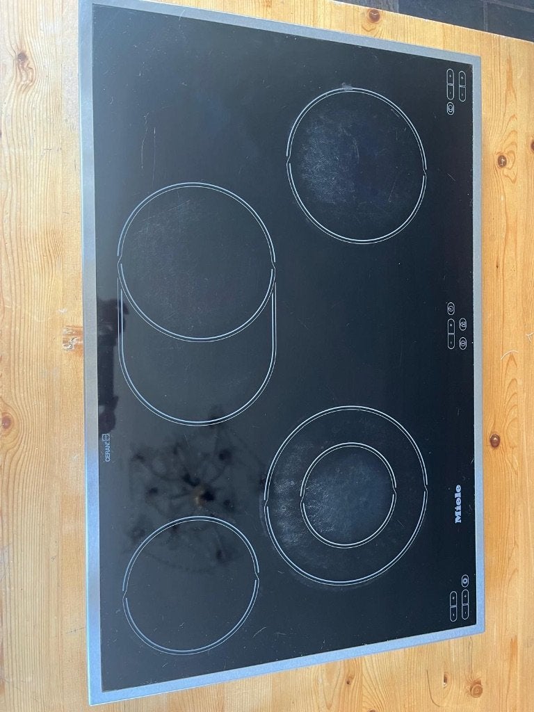 Table de cuisson en céramique Miele, Electroménager, Tables de cuisson, Utilisé, Encastré, 4 zones de cuisson, Enlèvement ou Envoi