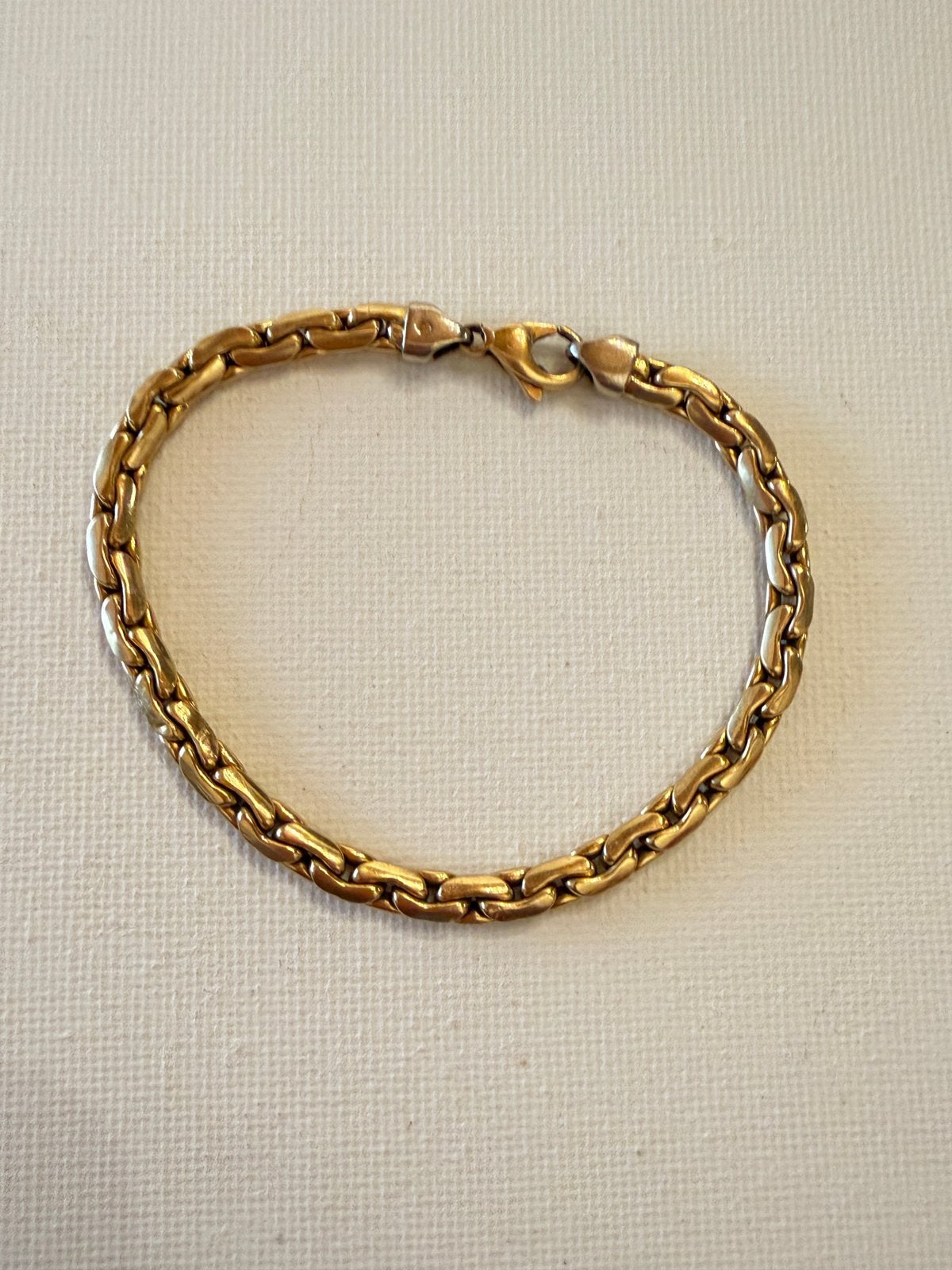Gourmette en or 18 carats, Enlèvement, Comme neuf, Or, Or