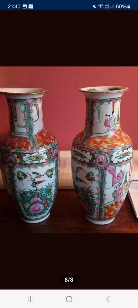 2 prachtige oude porseleinen Chinese vazen te koop, Ophalen