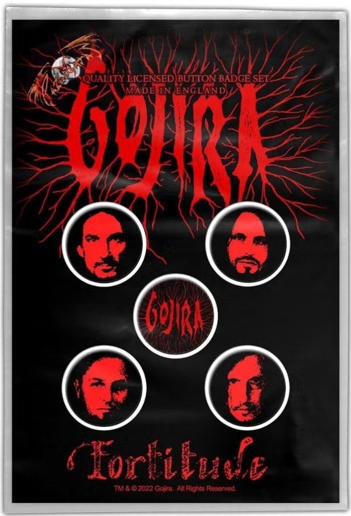 Gojira - Fortitude - Button 5-pack officiële merchandise, Ophalen of Verzenden, Nieuw