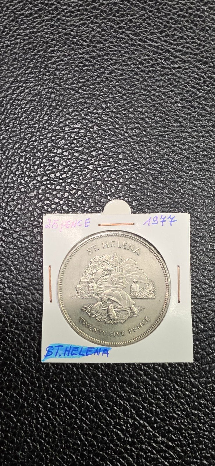 St.Helena 25 pence 1977, Postzegels en Munten, Ophalen of Verzenden