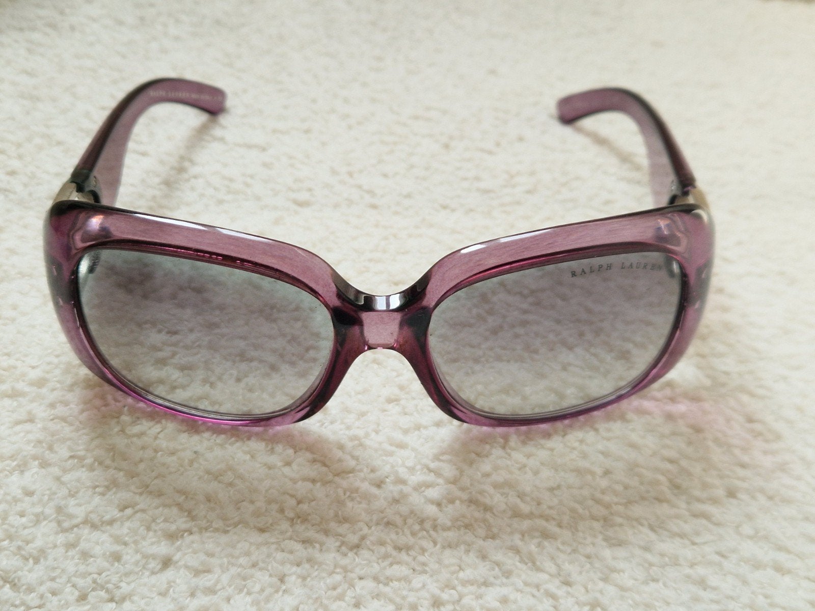 Ralph Lauren RL 8044 Zonnebril - Paars Plum, Handtassen en Accessoires, Zonnebrillen en Brillen | Dames, Ophalen, Gebruikt, Bril