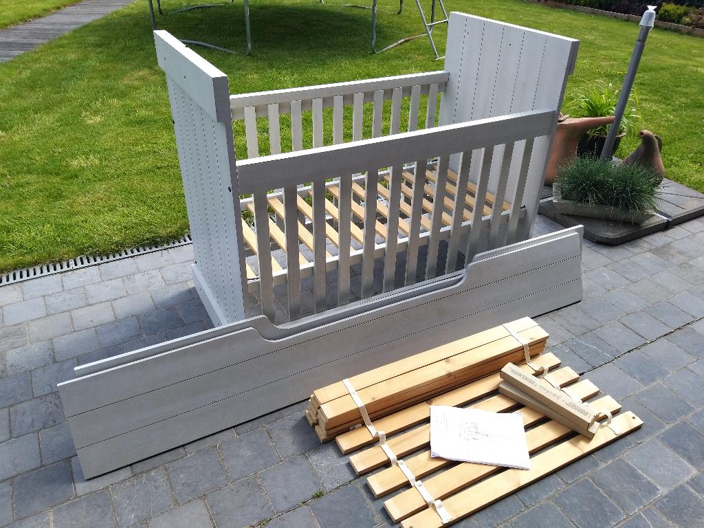 Ledikant - Babybed omvormbaar naar eerste kinderbed, Ophalen, Gebruikt, Lattenbodem