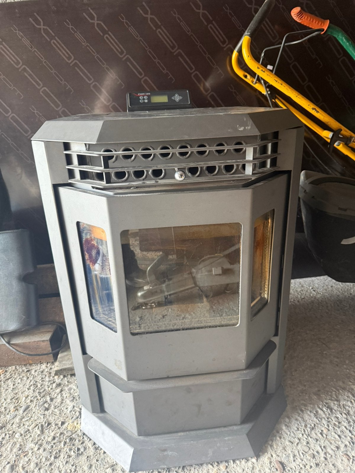 Palletkachel 13kw, Huis en Inrichting, Kachels, Ophalen, Zo goed als nieuw