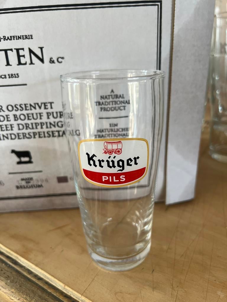 Zes glaasjes Krüger 13,5 cm hoog, Ophalen, Zo goed als nieuw