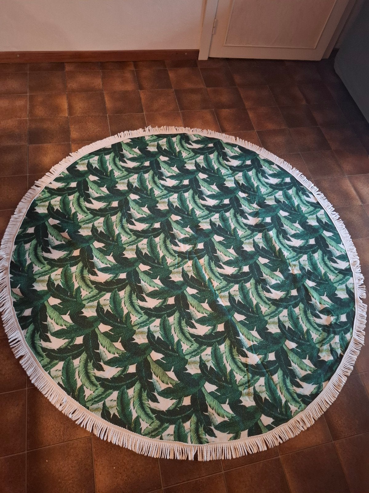 vloerkleed jungle motief rond, Ophalen, Rond