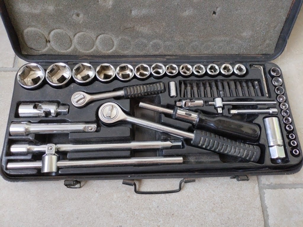 Set de clés à douilles complet !, Enlèvement, Utilisé