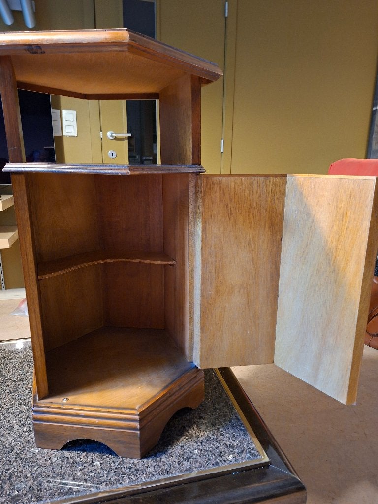 Veelhoekkastje, voor hal of barkast (?), kleine schade....., Huis en Inrichting, Kasten | Ladekasten, Ophalen, Overige materialen