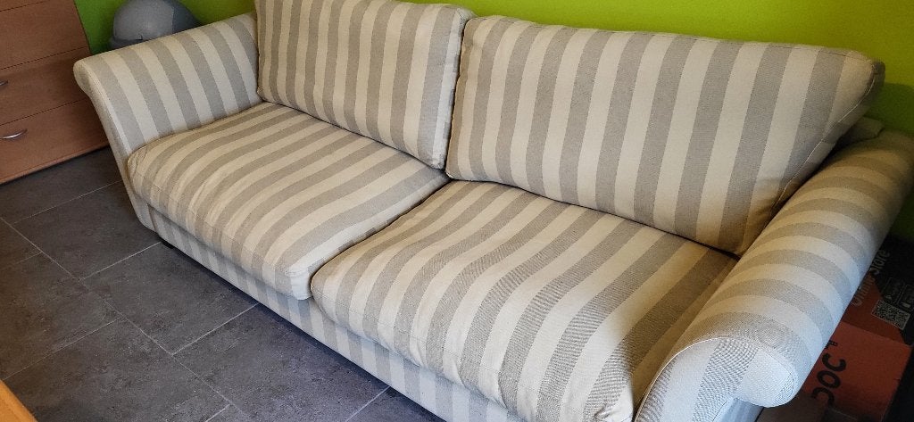mooie zetel met losse kussens, Ophalen, Gebruikt, Tweepersoons, Rechte bank